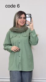 مانتو کتان مدل پریسا کد 09110  A-22 - Image 3