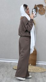 سوییشرت و شلوار مدل هلنا کد 09063 B-5 - Image 8