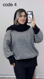 بلوز بافت مدل پرنیان کد 09079 B-6 - Image 7