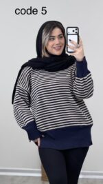 بلوز بافت مدل پرنیان کد 09079 B-6 - Image 5
