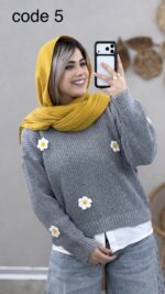 بلوز بافت بابونه کد 08854 - Image 2