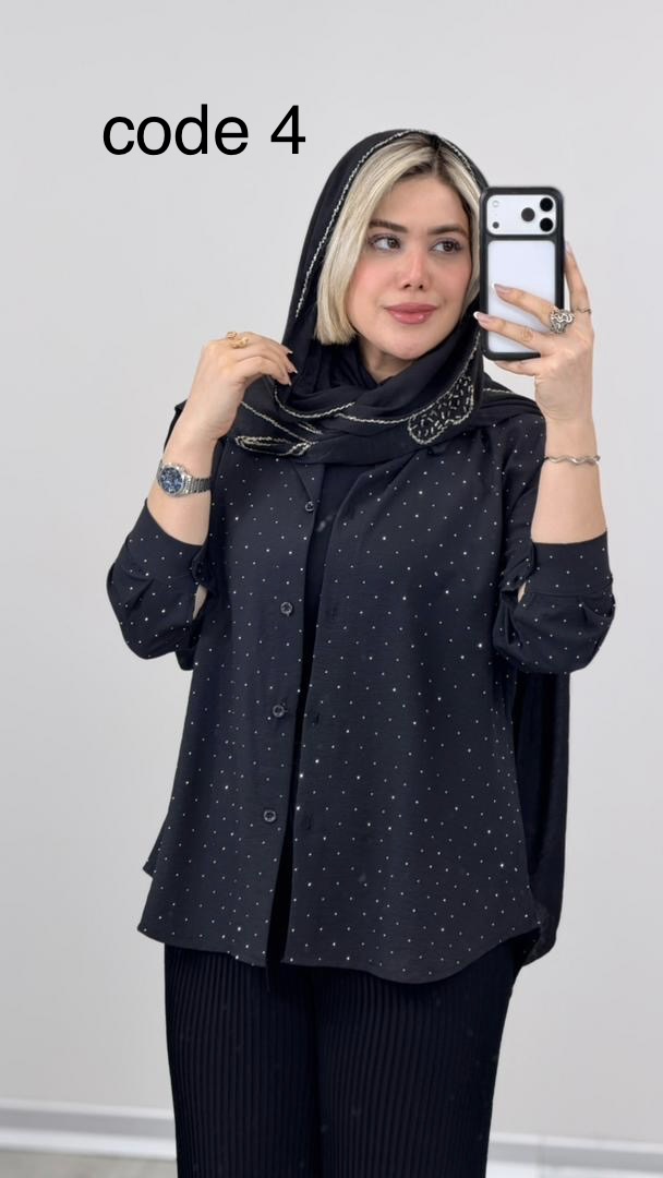 03a7c25d-f7ec-473d-824d-f2fe409fe70c شومیز مدل درسا کد 09186 A-4 - Image 1