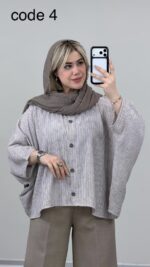شومیز کیمونو مدل آرشین کد 09284 A-18