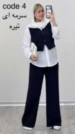 شومیز + جلیقه + شلوار مدل آیسا کد 09273 A-3 - Image 2