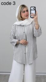 شومیز مدل ژینا کد 09217 B-18 - Image 8