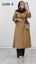 مانتو بلند مدل نیکتا کد 09220 A-19 - Image 3