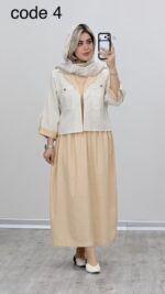 کت و سارافون مدل نازگل کد 09191 A-12 - Image 3