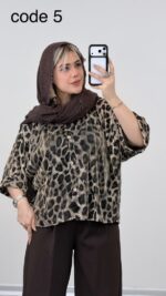 شومیز پلنگی مدل شهرزاد کد 09218 A-18 - Image 6