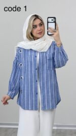 شومیز بغل حلقه کد 09185 A-4 - Image 6