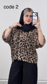 شومیز پلنگی مدل شهرزاد کد 09218 A-18 - Image 4