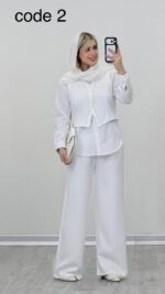 شومیز + جلیقه + شلوار مدل آیسا کد 09273 A-3 - Image 3