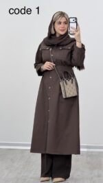 مانتو بلند مدل نیکتا کد 09220 A-19