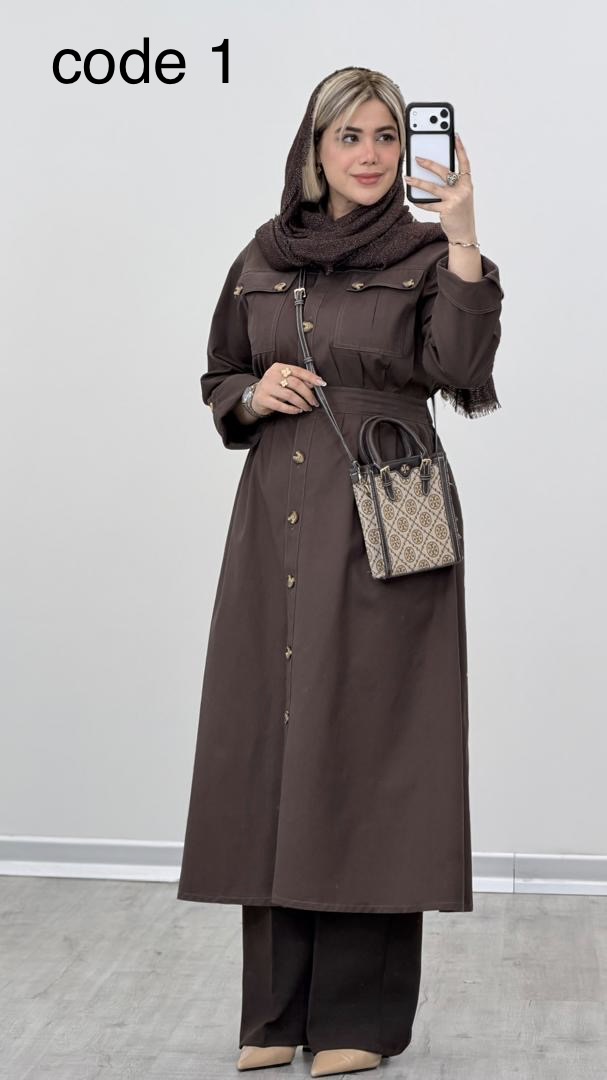18597923-aacf-4d20-a596-eb95fd3752b3 مانتو بلند مدل نیکتا کد 09220 A-19 - Image 1