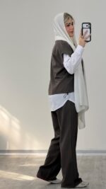 وست + شومیز + شلوار مدل ملودی کد 09248 A-2 - Image 5