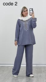 شومیز و شلوار مدل نورا کد 09222 A-4 - Image 8