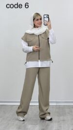 وست + شومیز + شلوار مدل ملودی کد 09248 A-2 - Image 8