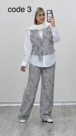 شومیز + وست + شلوار مدل نگین کد 09266 A-14 - Image 3