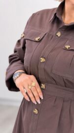 مانتو بلند مدل نیکتا کد 09220 A-19 - Image 2