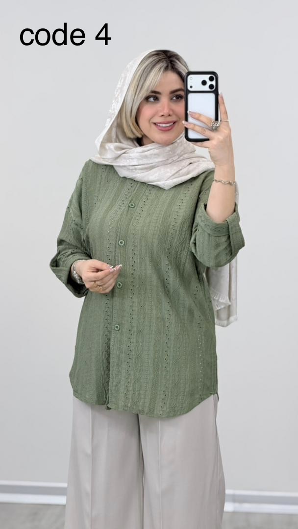 3ac32ddf-cc24-45d6-8058-c9b177519a63 شومیز مراکشی کد 09192 A-2 - Image 1