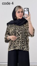 شومیز پلنگی مدل شهرزاد کد 09218 A-18 - Image 5