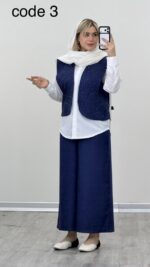 جلیقه + شومیز + شلوار مدل آنا کد 09276 A-4 - Image 5