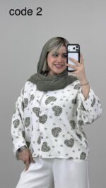 شومیز طرح قلب کد 09246 A-18 - Image 2