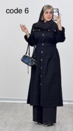 مانتو بلند مدل نیکتا کد 09220 A-19 - Image 8