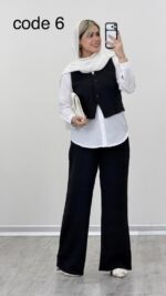 شومیز + جلیقه + شلوار مدل آیسا کد 09273 A-3 - Image 4