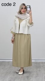 کت و سارافون مدل نازگل کد 09191 A-12 - Image 5