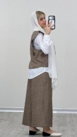 جلیقه + شومیز + شلوار مدل آنا کد 09276 A-4 - Image 4