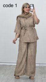 شومیز و شلوار گازوییلی کد 09258 A-4 - Image 7