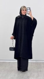 مانتو بلند مزونی (ویژه محرم) کد 09252 A-6 - Image 2