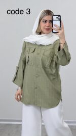شومیز دیپلمات مدل سها کد 09215 A-14 - Image 5