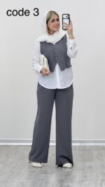 شومیز + جلیقه + شلوار مدل آیسا کد 09273 A-3