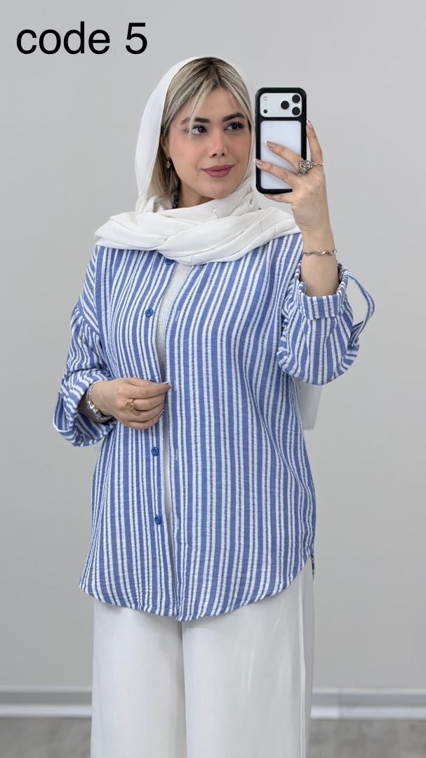 92cc00d2-fcd7-470b-96a1-f8a147e956f0 شومیز مدل ژینا کد 09217 B-18 - Image 1
