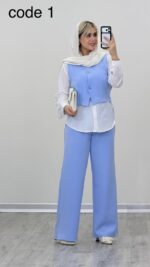 شومیز + جلیقه + شلوار مدل آیسا کد 09273 A-3 - Image 5