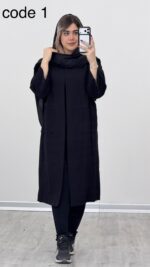 مانتو بلند لینن کد 09106 B-15 - Image 5