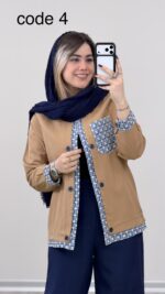 مانتو لینن مدل پرنسا کد 09118 B-18 - Image 6