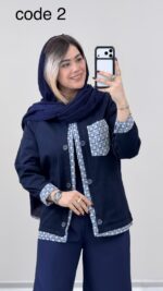 مانتو لینن مدل پرنسا کد 09118 B-18 - Image 4