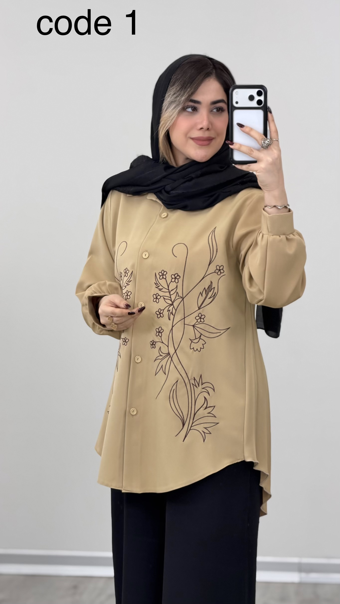 IMG_6839 تونیک مزونی مدل ساناز کد 09138 A-20 - Image 1