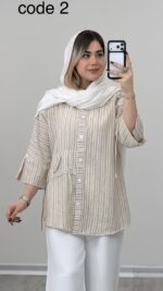 شومیز دیپلمات مدل نازیلا کد 09140 A-12 - Image 8