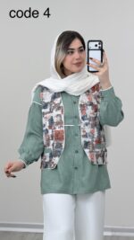 شومیز + جلیقه مدل پریا کد 09139