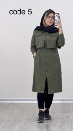 کت + سارافون لینن کد 09142 A-17 - Image 4