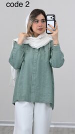 شومیز مدل نیکا کد 09145 A-7