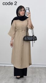 مانتو بلند مدل آیوا کد 09133 A-1 - Image 7