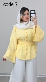 شومیز کمرکش مدل شایلی کد 09159 A-6