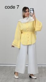 شومیز کمرکش مدل شایلی کد 09159 A-6 - Image 7