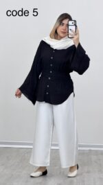 شومیز کمرکش مدل شایلی کد 09159 A-6 - Image 2