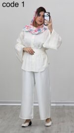 شومیز کمرکش مدل شایلی کد 09159 A-6 - Image 4