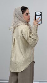شومیز مدل نیلوفر کد 09164 B-11 - Image 4